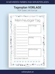 7 tipps wie sie sinnvoll einen drucken sie einfach so viele aus, wie. Tagesplan Vorlage Kostenlos Tagesplan Vorlagen Terminplaner Vorlage Vorlagen