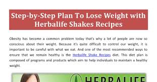 herbalife shake recipes pdf docdroid