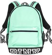 Victoria S Secret Pink Campus Backpack Book Bag Tote Light Mint Green Bnwt Campus Backpack Pink Pink Backpack Vs Pink Backpack