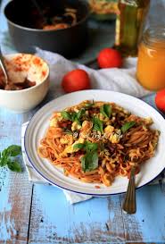 Resep Fettuccine Fra Diavolo Dengan Telur Orak Arik Resep Resep Masakan Asia Resep Pasta