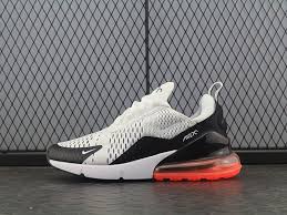 Nike Air Max 270 White Black Orange Women Men Shoes