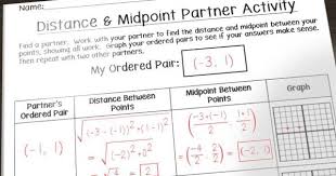 Having Fun With Distance And Midpoint Math In The Middle Learn Math Online Common Core Math Middle School Teaching Middle School Maths