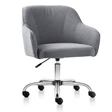 vh furniture home office chair upholstered desk chair with arms for conference room or office gray upholstered chairs home office chairs upholstered desk chair