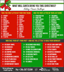 Build Your Own Workout Holiday Edition Holiday Fitness Challenge Holiday Workout Christmas Workout