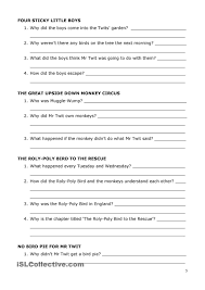 The Twits By Roald Dahl Reading Comprehension The Twits Reading Comprehension Reading Comprehension Questions