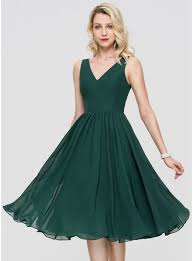 Us 76 00 A Line V Neck Knee Length Chiffon Cocktail Dress Jj S House Chiffon Cocktail Dress Knee Length Dresses Knee Length Dress