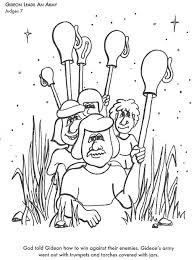 Gideons army goes down into the camp coloring page crafts. Download Gideons Army Coloring Pages