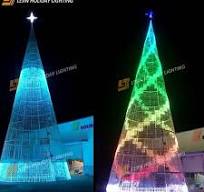 Giant 25M 3D LED smart christmas tree motif light for ...