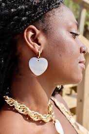 Pearl Heart Earrings 14k Gold Filled