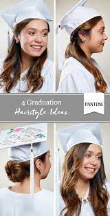 Cute hairstyles for graduation cap. 4 Graduation Cap Hairstyles Stand Out On Your Big Day With Our Ideas For Curls Updos And Graduation Hairstyles With Cap Graduation Hairstyles Cap Hairstyles