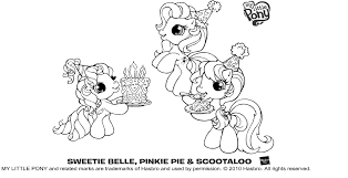 Scootaloo is based on the generation 3 earth pony of the same name, who has a pink and purple mane and tail (occasionally ponytails in the core 7 serials) and a butterfly cutie mark. G3 5 My Little Pony G3resource Coloring Pages From The Family