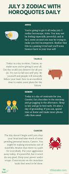July 3 Zodiac Horoscope 2018 With Horoquotes Daily Blogs By T58 Studio Medium Cancer (♋︎) is the fourth astrological sign in the zodiac, originating from the constellation of cancer.