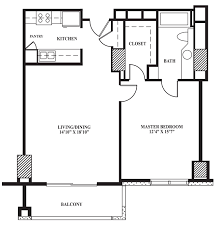 Walk closet plans home ideas. Floor Plan B 742 Sq Ft The Towers On Park Lane