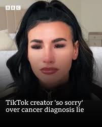A TikTok influencer has been forced to apologise, after admitting that she  had previously lied about being diagnosed with cancer. Read the full story  here: https://bbc.in/4oZeCP0