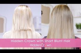 Blending With Short Blunt Hair Hidden Crown Youtube Short Blunt Hair Hair Extensions For Short Hair Short Hair Tutorial