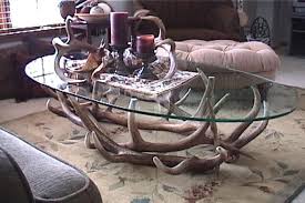 Real antler elk / fallow coffee table. Antler Coffee Table