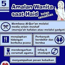 Selama dalam keadaan haid, wanita diperbolehkan berdzikir dan tetap menyebut asma allah wanita yang sedang dalam keadaan junub diperbolehkan membaca doa apa saja karena tidak masuk dalam larangan saat haid. Tutorial Hijab Shaliha Assalamu Alaikum Amalan Wanita Saat Haid Dibulan Ramadhan Tag Sahabat Ukhti Ya 1 Membaca Al Quran Tanpa Menyentuh Lembaran Mushaf Boleh Menyentuh Ponsel Atau Tablet Yang Ada