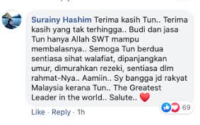 Official twitter of dr mahathir bin mohamad | 4th & 7th prime minister of malaysia former pm dr mahathir mohamad joins chorus calling for the people to refrain from visiting friends and families this eid festival. Boleh Rehat Dah Tun Netizen Ucap Terima Kasih Atas Jasa Pengorbanan Tun Mahathir Lobak Merah
