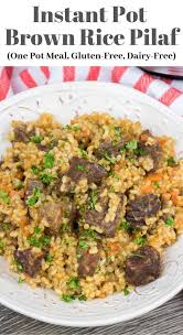 Instant Pot Brown Rice Pilaf Veronika S Kitchen Recipe Brown Rice Pilaf Rice Pilaf Pilaf