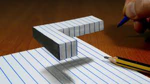 So i have to draw a diamond shape. 3d Trick Art Floating Diamonds Decks Of Cards Youtube