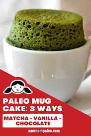 Matcha Mug Cake Paleo Gluten Free Nom Nom Paleo Recipe In 2020 Paleo Mug Cake Mug Cake Vanilla Mug Cakes