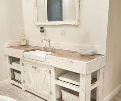 After much shopping around, and even buying a vanity, installing it, and taking it out, i knew i had to build my own. Cottage Bathroom Farmhouse Bathroom Farmhouse Vanity Farmhouse Sink Farmhouse Bathroom Vanity Bathroom Farmhouse Style Farmhouse Bathroom Sink