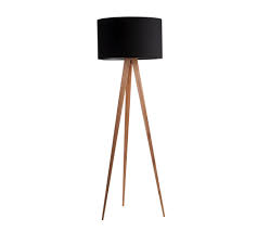 Zuiver Stehleuchte Tripod Wood Schwarz