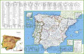 165785 bytes (161.9 kb), map dimensions: Large Detailed Map Of Spain And Portugal With Cities And Towns