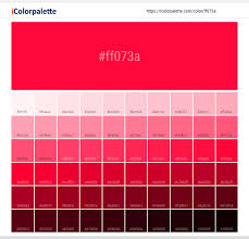 These values can help you match the specific shade you are looking for and even help you find complementary colors. Hex Color Code Ff073a Neon Red Color Information Hsl Rgb Pantone