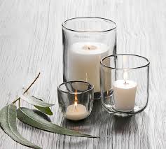 Their tall sides surround the candle itself, ensuring that the flame is completely contained. Modern Glass Votive Candle Holder Clear Pottery Barn