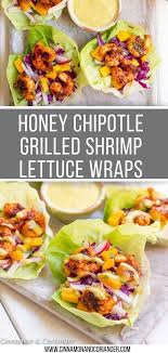 Chipotle Shrimp Lettuce Wraps With Creamy Mango Cilantro Sauce Rezept Wraps Rezept Rezepte Beste Gesunde Rezepte