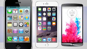 Smartphones Mit Viel Display Flache Computer Bild