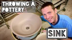 throwing a pottery sink youtube