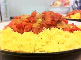 Scoop out the couscous into a large bowl and fluff with a fork. Lesotho Lesothan Chakalaka With Pap Cooking The Globe