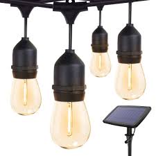 They measure 3.5 x 3.5 x 9.5 inches. Solar String Lights Outdoor Waterproof Led Shatterproof 48ft Heavy Duty Outdoor String Lights Solar Powered With 17 Plastic Hanging S14 Edison Bulbs Solar Light Balcony Fence Patio Light String Lights Amazon Com