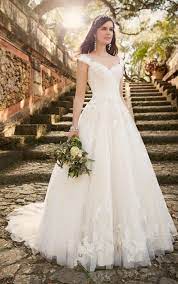 Lace Wedding Dress With Cap Sleeves From Essense Of Australia Wedding Wedding Dresses Lace Wedding Dresses Dream Wedding Dresses