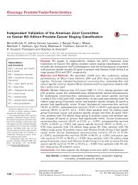 You will learn about how doctors describe a cancer's growth or spread, as well as what the cancer cells look like under a microscope. Pdf Independent Validation Of The American Joint Committee On Cancer 8th Edition Prostate Cancer Staging Classification