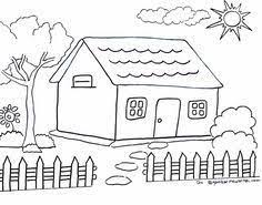 Media pendidikan alternatif coloring books buku mewarnai gambar. 40 Gambar Mewarnai Rumah Hitam Putih Terbaru Koleksi Gambar Rumah Terlengkap