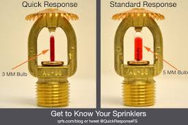 fire sprinklers standard response vs quick response