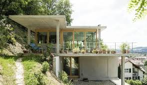 Suspended Terrace Sensible Data And Planning Ideas Ideas Planning Sensible Suspended In 2020 Houses On Slopes Hillside House Architect House