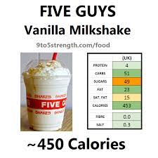 Five Guys Menu Prices Milkshake