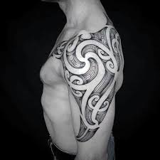 50 Polynesian Arm Tattoo Designs For Men Manly Tribal Ideas
