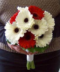 Gerbera Daisy With Ribbon Streamers Flower Girl Bouquet Prom Flowers Bouquet Flower Girl Bouquet Flower Bouquet Wedding