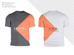 Front And Back T Shirt Mockup Isolated In 2020 Shirt Mockup T Shirt Folding Tshirt Mockup
