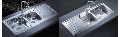 Double bowl or divided sinks come in various split sizes. Carysil Franke Nirali Double Bowl Kitchen Sinks With Drainboards In Bangalore