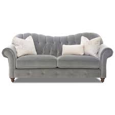 Nice narrow example in excellent original condition. Klaussner Shelby Traditional Sweetheart Back Sofa With Button Tufting Value City Furniture Sofas