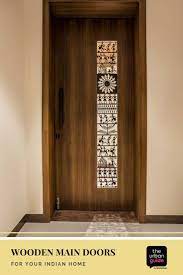 With quality finish & a side glass panel These Wooden Main Door Designs Are Meant To Impress The Urban Guide