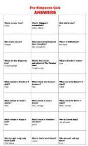 If you fail, then bless your heart. Answers The Simpsons Quiz Esl Worksheet By Mgim