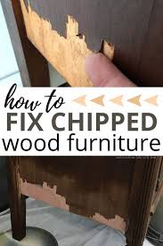 Yet, they can be can be repaired for refinishing with paint, glaze, and distressing! The Best Way To Fix Chipped Wood Furniture