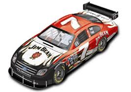 2 new jim beam whiskey shot glasses nascar #7 bobby gordon. Diecast Registry
